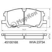 Колодки тормозные <b>МАРКОН 45100168</b>
