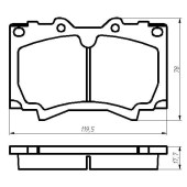 Колодки тормозные <b>МАРКОН 45502177</b>