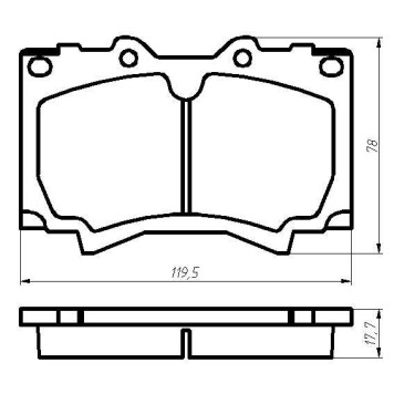 Колодки тормозные <b>МАРКОН 45502177</b>