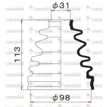 MARUICHI 02155 - пыльник ШРУСа FB2169-1