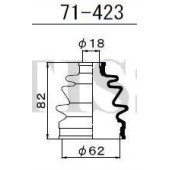 MARUICHI 71423 - пыльник ШРУСа FB2103