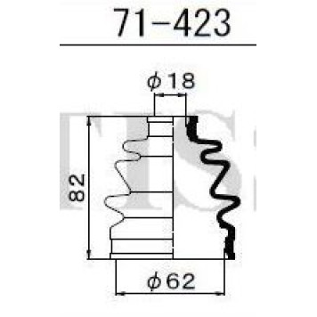 MARUICHI 71423 - пыльник ШРУСа FB2103