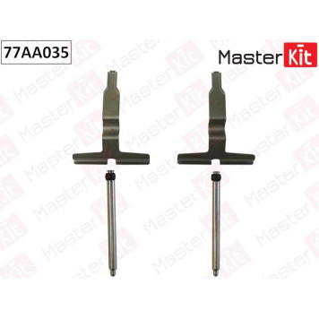 Комплект установочный дисковых колодок MERCEDES C-CLASS (W203) 05-00-> <b>MASTERKIT 77AA035</b>