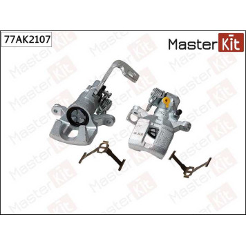 Суппорт тормозной задний правый Honda JAZZ II (GD_, GE3, GE2) 2001-2008, JAZZ III (GE_, GG_, GP_) <b>MASTERKIT 77AK2107</b>