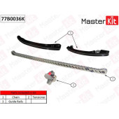 Комплект цепи грм NISSAN ALMERA II/JUKE/NOTE/QASHQAI +2 I/TIIDA HR16DE 05- <b>MASTERKIT 77B0036K</b>