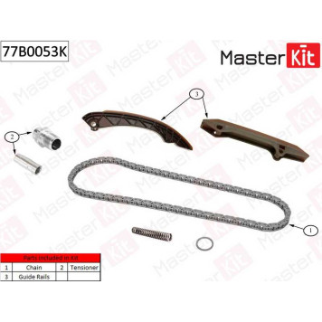 Комплект цепи грм (без звездочек) BMW M52B25/M54B30 <b>MASTERKIT 77B0053K</b>-1