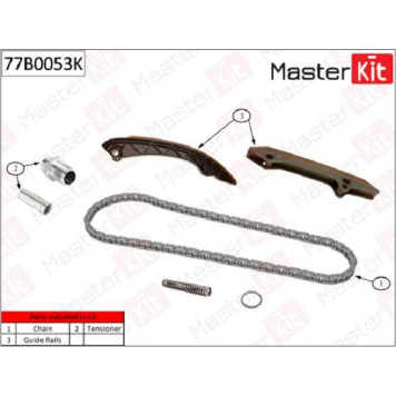 Комплект цепи грм (без звездочек) BMW M52B25/M54B30 <b>MASTERKIT 77B0053K</b>