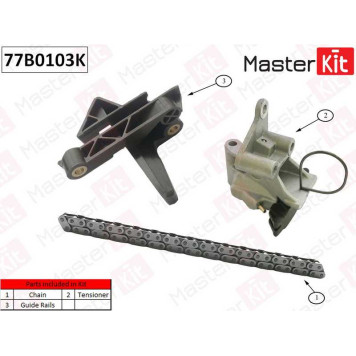 Комплект цепи привода распредвала BMW E39/E53 M52/M54 <b>MASTERKIT 77B0103K</b>