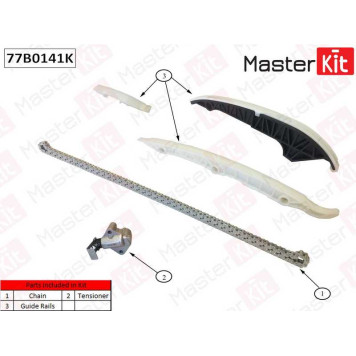 Комплект цепи грм (без звездочек) VAG CZPB,CNCD <b>MASTERKIT 77B0141K</b>
