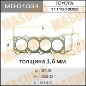 Прокладка голов.блока 'Masuma' 2TZ-TE (1/10) <b>MASUMA MD-01034</b>