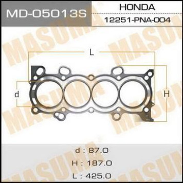 Прокладка голов.блока 'Masuma' K20A (110) <b>MASUMA MD-05013S</b>