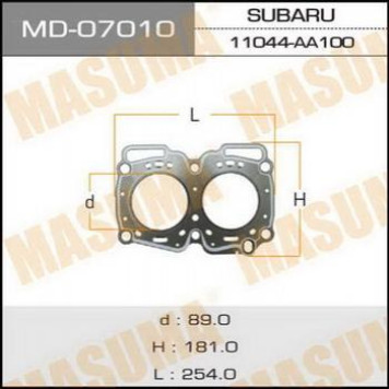 Прокладка голов.блока 'Masuma' EJ18E (110) <b>MASUMA MD-07010</b>