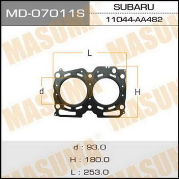 Прокладка голов.блока 'Masuma' EJ20 (110) <b>MASUMA MD-07011S</b>