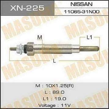 Свеча накаливания 'Masuma' PN-138 /TD27, TD42 (1/10/100) <b>MASUMA XN-225</b>