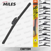 Щетка стеклоочистителя 480 мм (19'') бескаркасная (9 адаптеров) <b>MILES CWF19M</b>