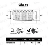 Гофра глушителя (виброкомпенсатор) 51X230мм InnerBraid MILES HBFB51X230