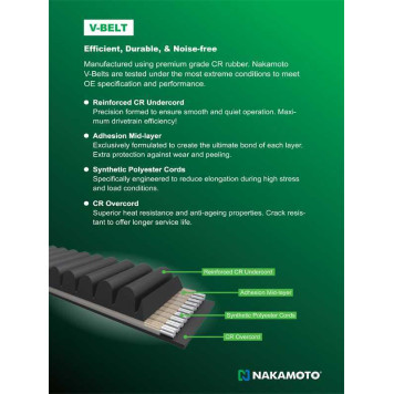 Ремень поликлиновый 4PK1065 <b>NAKAMOTO R090039</b>-1