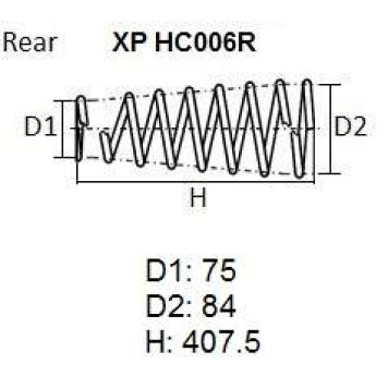 Пружина подвески NHK XP HC006R