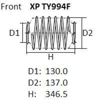 Пружина подвески NHK XP TY994F