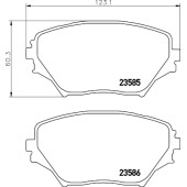 Колодки тормозные дисковые, передние, LEXUS/TOYOTA RX , HARRIER , KLUGER <b>NISSHINBO NP1036</b>