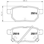 Колодки тормозные дисковые, задние, TOYOTA AURION , CAMRY Saloon , CAMRY Saloon , CAMRY Saloon <b>NISSHINBO NP1071</b>