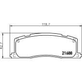 Колодки тормозные дисковые, задние, TOYOTA HIACE / COMMUTER V , HIACE IV-V, REGIUSACE <b>NISSHINBO NP1074</b>