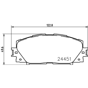 Колодки тормозные дисковые, передние, TOYOTA FORTUNER , HILUX Platform/Chassis , HILUX VII Pickup <b>NISSHINBO NP1091</b>