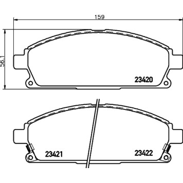 Колодки тормозные дисковые, передние, TOYOTA COASTER, DYNA 200, HIACE I-III Wagon, HIACE <b>NISSHINBO NP2009</b>