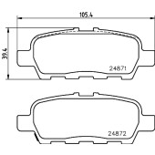 Колодки тормозные дисковые, задние, TOYOTA ESTIMA EMINA / LUCIDA , PREVIA <b>NISSHINBO NP2013</b>