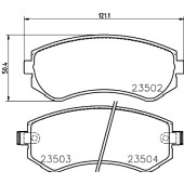 Колодки тормозные дисковые, передние, TOYOTA VENZA <b>NISSHINBO NP2015</b>