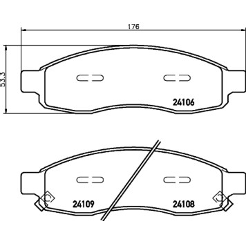 Колодки тормозные дисковые, передние, NISSAN LATIO Saloon , LIVINA / GRAND LIVINA , MICRA IV , VERSA I, VERSA II <b>NISSHINBO NP2062</b>