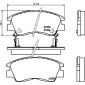 Колодки тормозные дисковые, передние, NISSAN ALMERA II, PRIMERA <b>NISSHINBO NP3000</b>