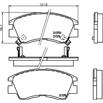 Колодки тормозные дисковые, передние, NISSAN ALMERA II, PRIMERA <b>NISSHINBO NP3000</b>