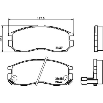 Колодки тормозные дисковые, передние, NISSAN PATROL GR IV , PATROL GR IV Platform/Chassis , VANETTE Box , VANETTE Bus <b>NISSHINBO NP3017</b>