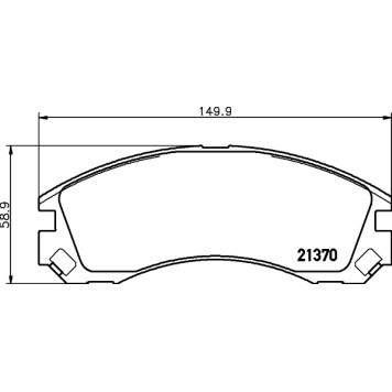 Колодки тормозные дисковые, передние, DAIHATSU/MITSUBISHI BEGO, EXTOL, RUSH, TERIOS, COLT III-V , LANCER III-IV <b>NISSHINBO NP3032</b>