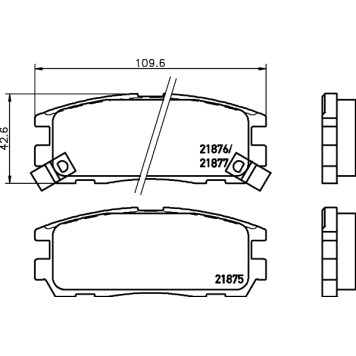 Колодки тормозные дисковые, задние, MITSUBISHI ASX , DION MPV , GALANT, GRANDIS , LANCER VI-VIII <b>NISSHINBO NP4002</b>