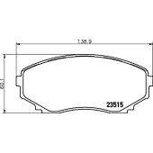 Колодки тормозные дисковые, передние, MITSUBISHI/PROTON CARISMA, COLT IV , FTO Coupe , LANCER V, MIRAGE <b>NISSHINBO NP5012</b>