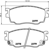 Колодки тормозные дисковые, передние, CHEVROLET/ISUZU TROOPER, MU, RODEO, TROOPER II-III, VEHICRO <b>NISSHINBO NP5023</b>