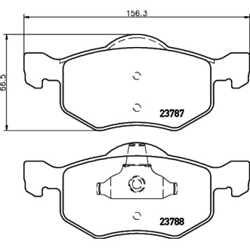 Колодки тормозные дисковые, передние, TOYOTA DYNA Bus , DYNA Bus <b>NISSHINBO NP5028</b>