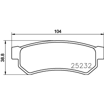 Колодки тормозные дисковые, задние, CHEVROLET/DAEWOO MATIZ , SPARK, SPARK, LANOS , LANOS Saloon , MATIZ, MATIZ , MATIZ Box <b>NISSHINBO NP6040</b>