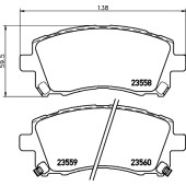 Колодки тормозные дисковые, передние, SUBARU FORESTER, IMPREZA <b>NISSHINBO NP7000</b>
