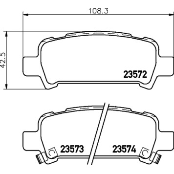 Колодки тормозные дисковые, задние, SUBARU FORESTER, IMPREZA <b>NISSHINBO NP7003</b>