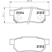 Колодки тормозные дисковые, задние, DAEWOO/SSANGYONG MUSSO , MUSSO <b>NISSHINBO NP8023</b>