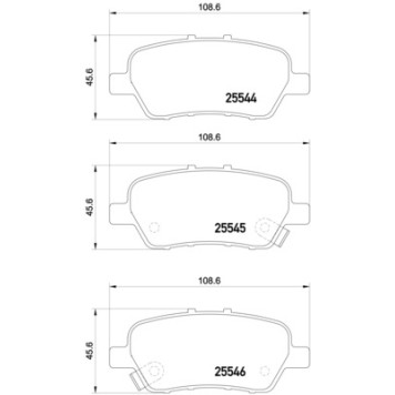 Колодки тормозные дисковые, задние, SUBARU FORESTER, IMPREZA, LEGACY III <b>NISSHINBO NP8032</b>