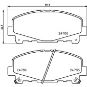 Колодки тормозные дисковые, передние, SUBARU IMPREZA, LEGACY I-II <b>NISSHINBO NP8035</b>