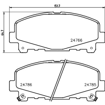 Колодки тормозные дисковые, передние, SUBARU IMPREZA, LEGACY I-II <b>NISSHINBO NP8035</b>