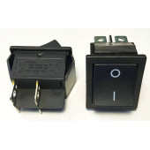 Клавиша черная двухпозиционная большая широкая