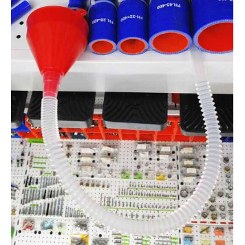 Воронка топливная c длинным гибким носиком (длина 65см) d-80мм 