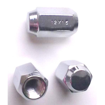 Гайка колесная 12х1,5х35 ключ на 19, хром (Toyota/Mitsubishi)
