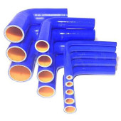 Патрубок силиконовый 76мм угол 90° длина 150/150мм